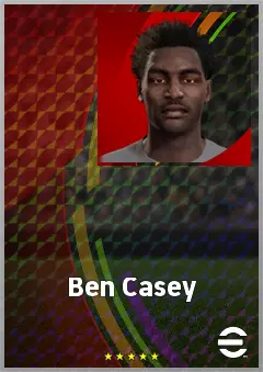 Ben Casey eFootball 2026 player card, 63 OVR CF