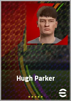 Hugh Parker eFootball 2026 player card, 60 OVR CF
