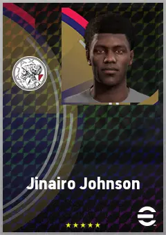 Jinairo Johnson eFootball 2026 player card, 63 OVR CB