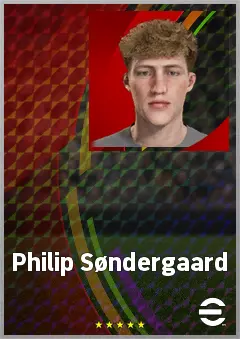 Philip Søndergaard eFootball 2026 player card, 60 OVR CB