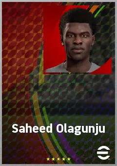 Saheed Olagunju eFootball 2026 player card, 63 OVR CB