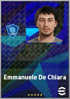 Emmanuele De Chiara eFootball 2026 player card, 65 OVR DMF