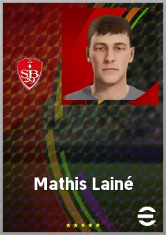 Mathis Lainé eFootball 2026 player card, 60 OVR CMF