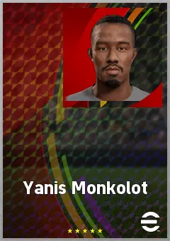 Yanis Monkolot eFootball 2026 player card, 60 OVR CB