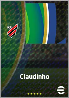 Claudinho eFootball 2026 player card, 65 OVR LB