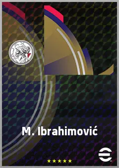 M. Ibrahimović eFootball 2026 player card, 65 OVR LWF