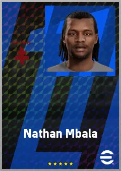 Nathan Mbala eFootball 2026 player card, 60 OVR CF