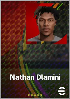 Nathan Dlamini eFootball 2026 player card, 61 OVR LWF