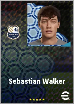 Sebastian Walker eFootball 2026 player card, 61 OVR LB