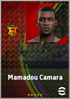 Mamadou Camara eFootball 2026 player card, 67 OVR DMF