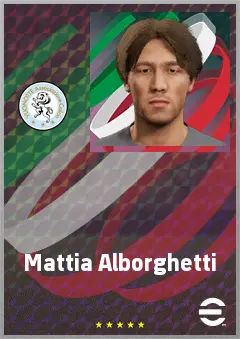 Mattia Alborghetti eFootball 2026 player card, 64 OVR CB