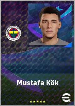 Mustafa Kök eFootball 2026 player card, 60 OVR DMF