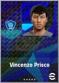 Vincenzo Prisco eFootball 2026 player card, 63 OVR DMF
