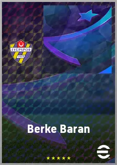 Berke Baran eFootball 2026 player card, 60 OVR CF