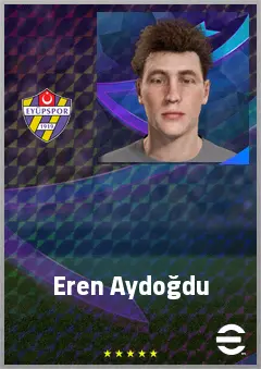 Eren Aydoğdu eFootball 2026 player card, 60 OVR LWF