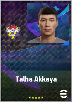 Talha Akkaya eFootball 2026 player card, 60 OVR LB