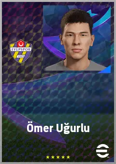 Ömer Uğurlu eFootball 2026 player card, 60 OVR CF