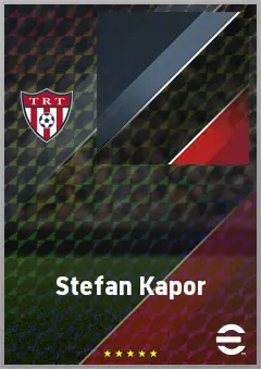 Stefan Kapor eFootball 2026 player card, 62 OVR CB
