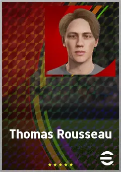 Thomas Rousseau eFootball 2026 player card, 62 OVR DMF