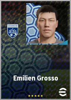 Emilien Grosso eFootball 2026 player card, 65 OVR GK