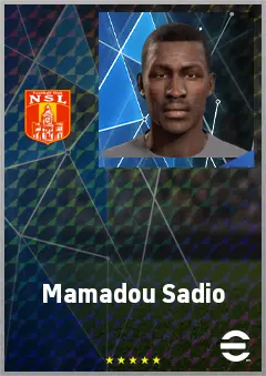 Mamadou Sadio eFootball 2026 player card, 60 OVR CF