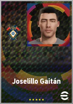 Joselillo Gaitán eFootball 2026 player card, 62 OVR RWF