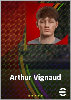 Arthur Vignaud eFootball 2026 player card, 60 OVR GK
