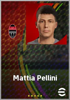 Mattia Pellini eFootball 2026 player card, 63 OVR CB