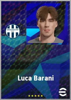 Luca Barani eFootball 2026 player card, 63 OVR LB