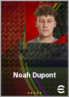 Noah Dupont eFootball 2026 player card, 60 OVR CB
