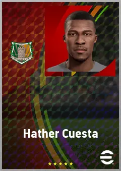 Hather Cuesta eFootball 2026 player card, 61 OVR CF