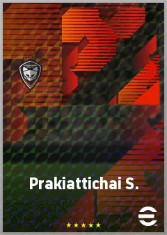 Prakiattichai S. eFootball 2026 player card, 59 OVR CF