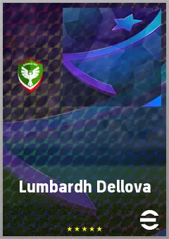 Lumbardh Dellova eFootball 2026 player card, 69 OVR CB