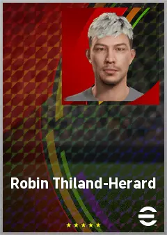 Robin Thiland-Herard eFootball 2026 player card, 61 OVR CF