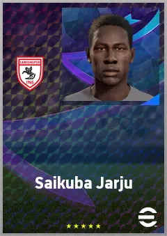 Saikuba Jarju eFootball 2026 player card, 60 OVR CF