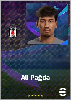 Ali Pağda eFootball 2026 player card, 60 OVR LWF