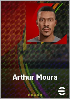 Arthur Moura eFootball 2026 player card, 62 OVR LWF