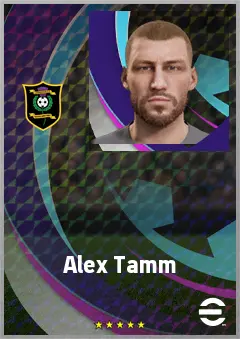 Alex Tamm eFootball 2026 player card, 68 OVR CF