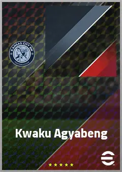Kwaku Agyabeng eFootball 2026 player card, 65 OVR CMF