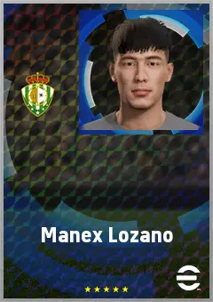 Manex Lozano eFootball 2026 player card, 64 OVR CF