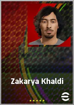 Zakarya Khaldi eFootball 2026 player card, 60 OVR CMF