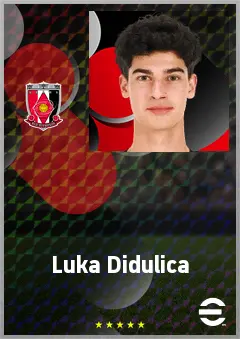 Luka Didulica eFootball 2026 player card, 61 OVR CB