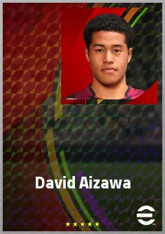 Aizawa David eFootball 2026 player card, 60 OVR CF