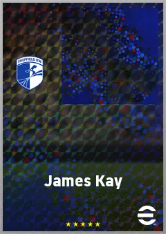 James Kay eFootball 2026 player card, 59 OVR CMF