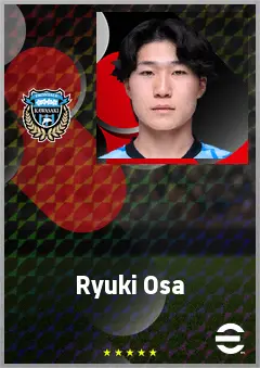 Osa Ryuki eFootball 2026 player card, 62 OVR LMF