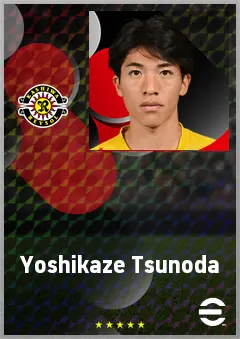 Tsunoda Yoshikaze eFootball 2026 player card, 59 OVR AMF