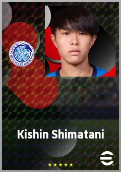 Shimatani Kishin eFootball 2026 player card, 61 OVR DMF