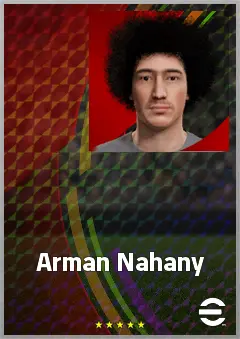 Arman Nahany eFootball 2026 player card, 60 OVR AMF