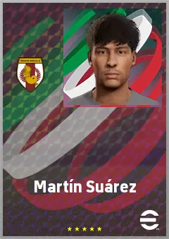 Martín Suárez eFootball 2026 player card, 65 OVR CMF