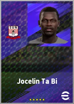 Jocelin Ta Bi eFootball 2026 player card, 64 OVR RWF